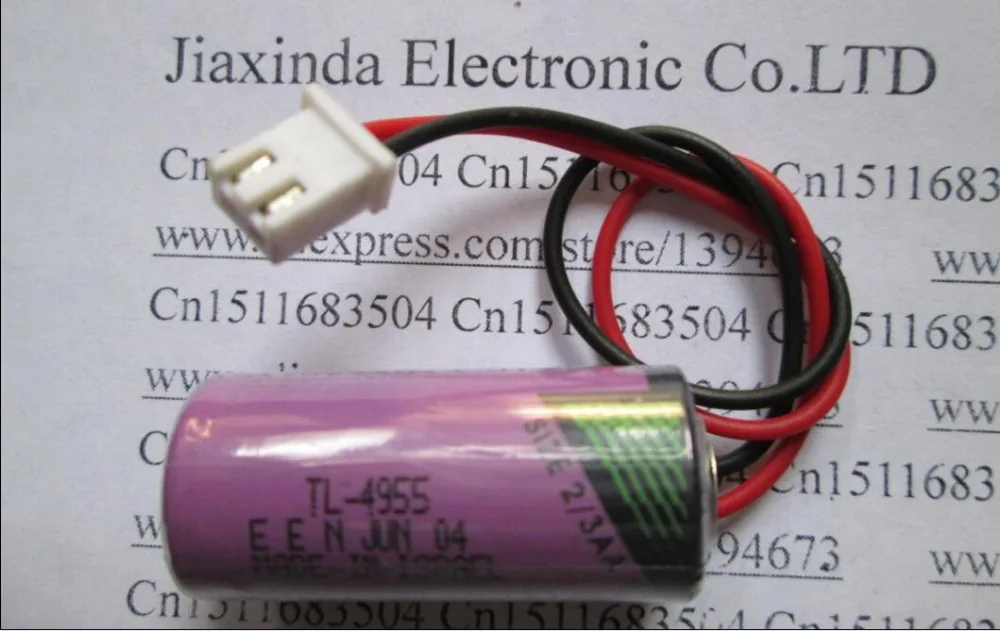 

jiaxinda HOT NEW TL-4955 TL4955 4955 3.6V 2/3AA lithium battery ER14335 PLC CNC Industrial Li-ion battery batterise plug