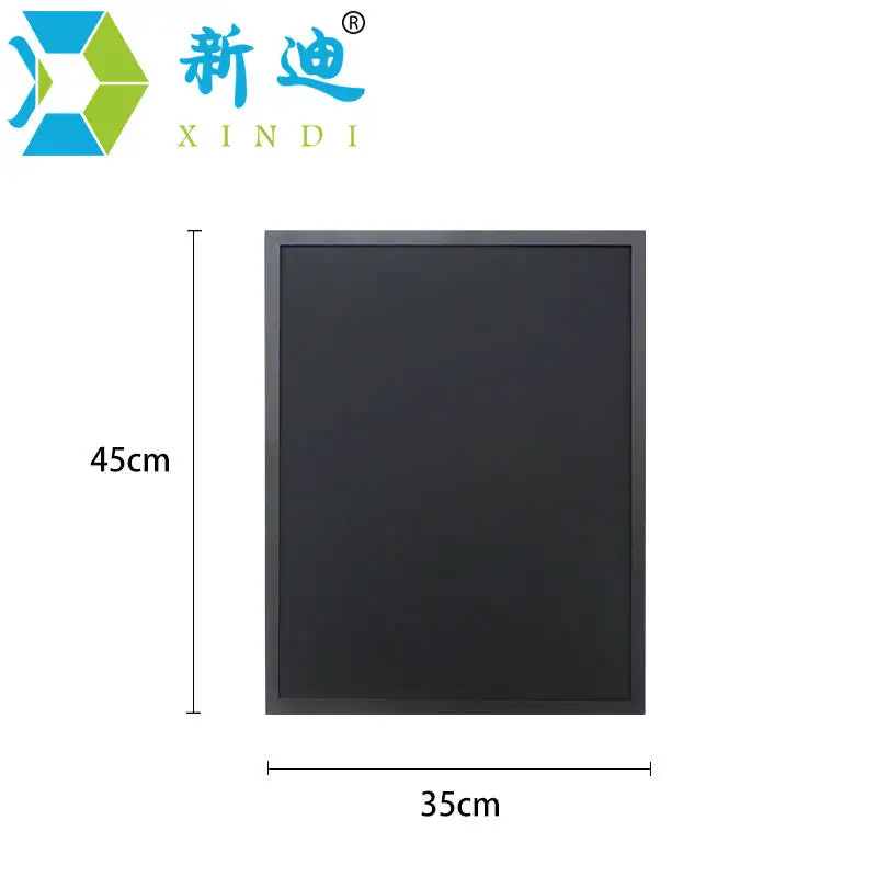 New 35*45cm MDF Wooden Frame Blackboard Magnetic ChalkBoard Dry Erase Writing Board 5 Colors Home Decorative Message Boards