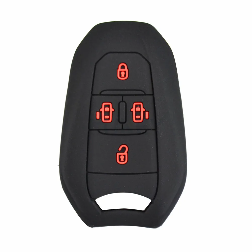 Silicone Car Key Case For Peugeot Traveller Expert for Citroen Jumpy Dispatch SpaceTourer 2016-2019  Remote  Fob Shell Cover