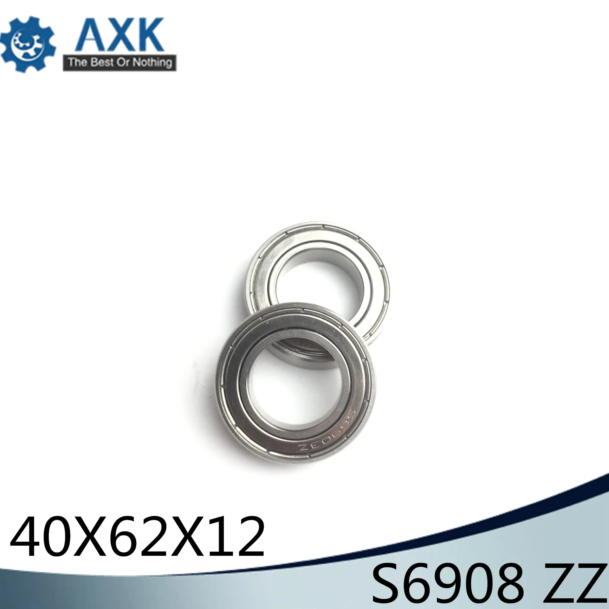 S6908ZZ Bearing 40*62*12 mm ( 5PCS ) ABEC-1 440C S 6908 Z ZZ S6908  Stainless Steel S6908Z Ball Bearings