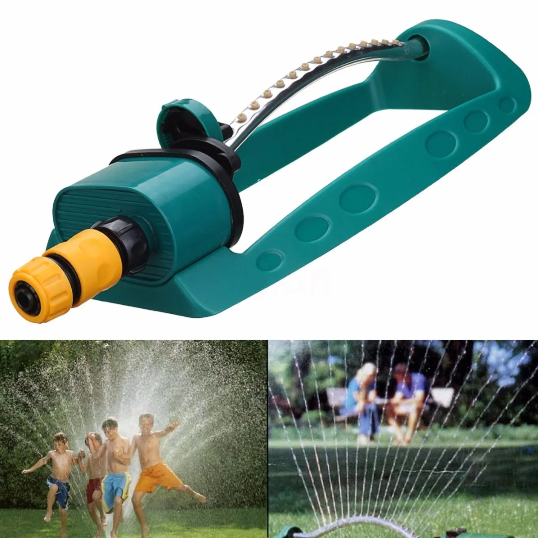 

New Adjustable Alloy Watering Sprinkler Sprayer Oscillating Oscillator Lawn Garden