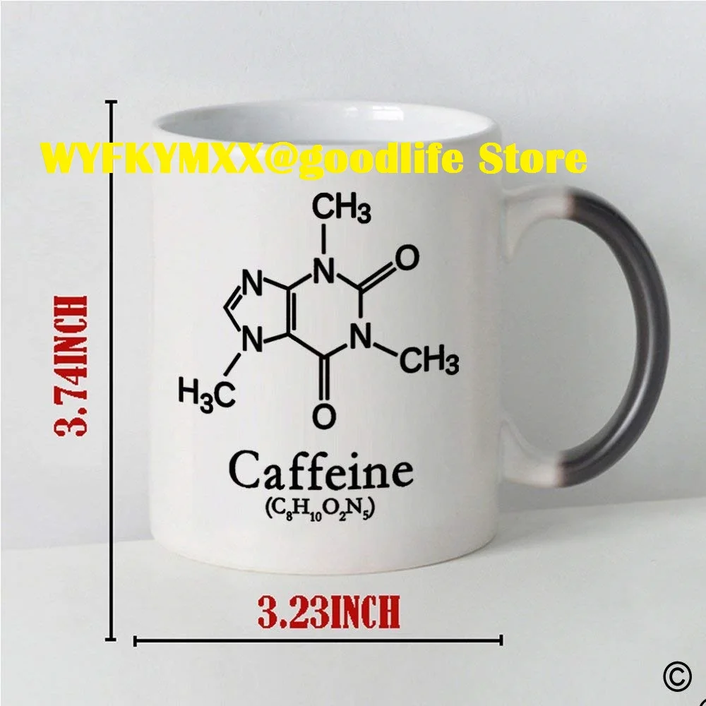 Morphing Coffee Mug Heat Changing Color Magic Mug I am A Chemistry Teacher what Is The Chemical Formula Colleague Cup Mug 11oz