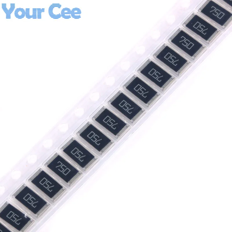 100pcs/10pcs 75ohm 2512 SMD Chip Resistor 75 Ohm 75R 750 1W 5% Resistance DIY Kit