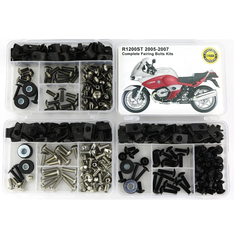 

Fit For BMW R1200ST 2005 2006 2007 Complete Full Fairing Bolts Kit Screws Washer Fastener Steel Speed Nuts Side Covering Screws