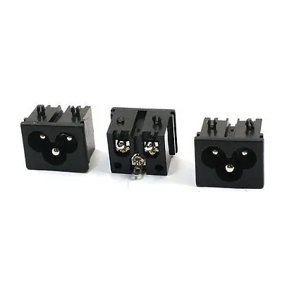 3 piezas 250V/2.5A 125V/7A 3 pines IEC320 C6, enchufe macho, toma de corriente CA