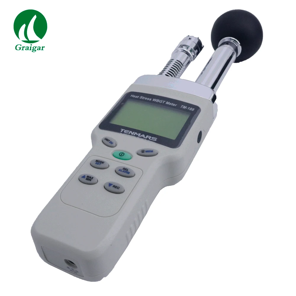 TENMARS-probador de tensión de calor Industrial de mano, TM-188, WBGT, Sensor de capacitancia de respuesta rápida, medición precisa, nuevo