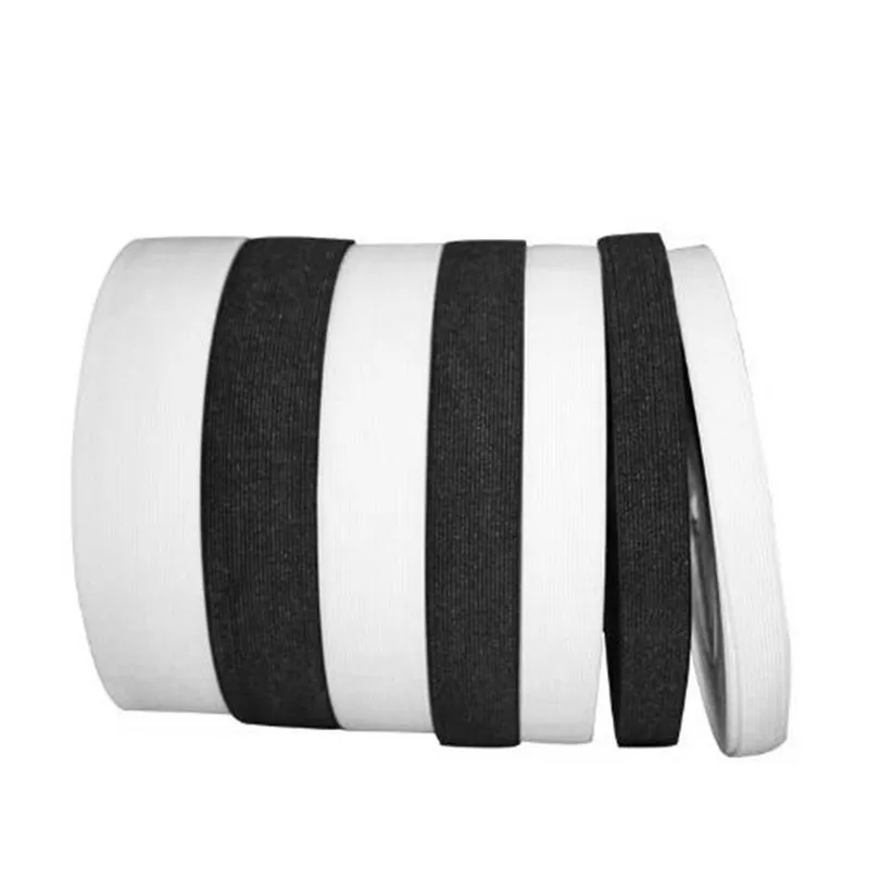 5m wide 3/6/10/12/15/20/25/30/35/40/45mm white black nylon highest elastic bands garment trousers sewing accessories diy 5BB5634