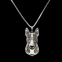 Women's Alloy Pet Dog Necklaces Lovers's Bull Terrier Pendant Necklaces