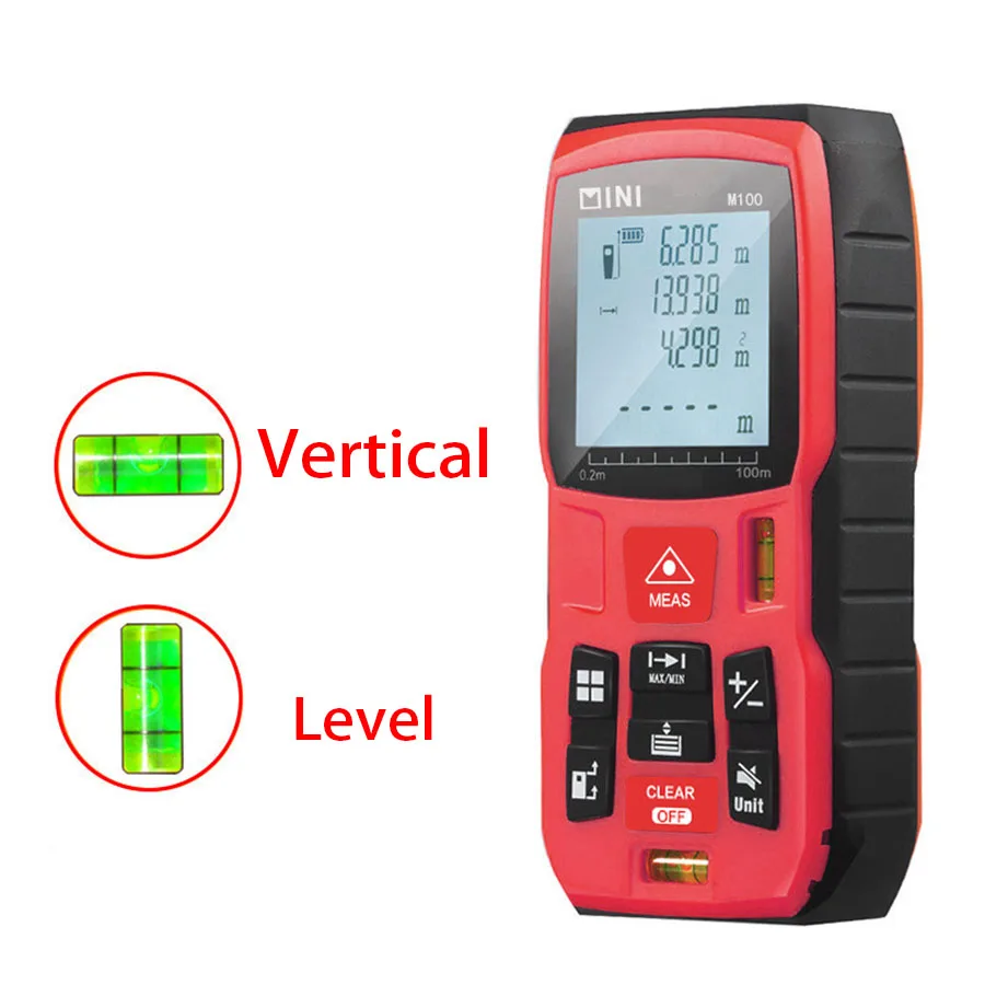 High Quality Mini Digital Laser Distance Meter 40m/60m/80m/100m Laser Rangefinder Laser Tape Measuring Diastimeter Tester Tool