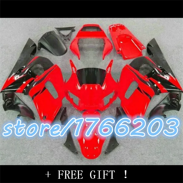 

100%NEW red black fairings forYZF-R6 98-02 YZF R6 98 99 00 01 02 YZF 600 R6 1998 99 00 01 2002 fairing kits Ning