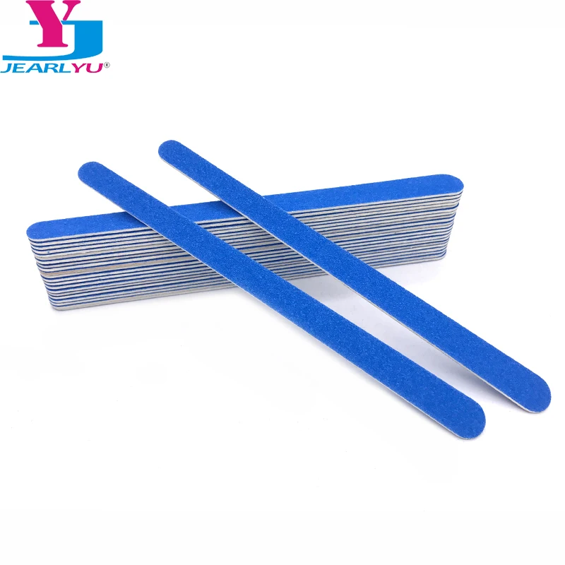 20 Pcs Blau Schleif Limas Para Manicura Holz Nagel Dateien 180/240 Nägel Accessoires 17Cm Pediküre Datei Nagel Produkte Lima unha