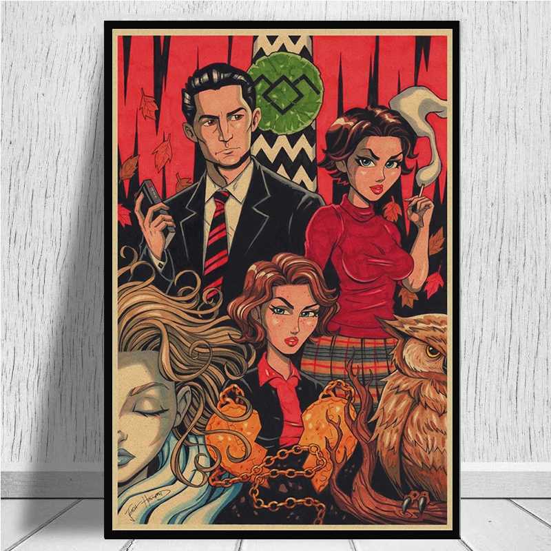 TWIN PEAKS kraft Paper Posters Clear Image Wall Stickers Decoration Good Quality Prints Retro Vintage Poster  Home Decor
