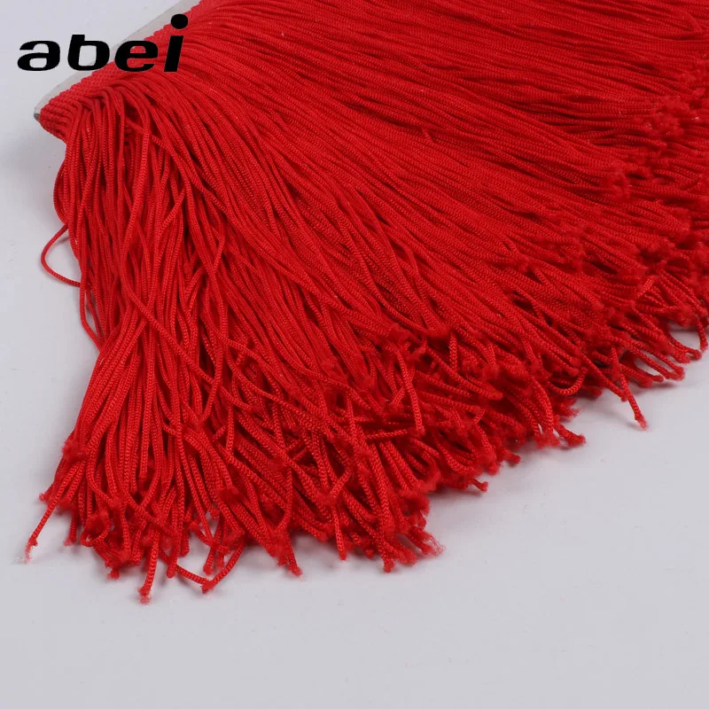 1Yard 15cm Red Fringe Tassel Lace For Sewing Latin Dress Curtain Sewing Fabric Trims DIY Accessories