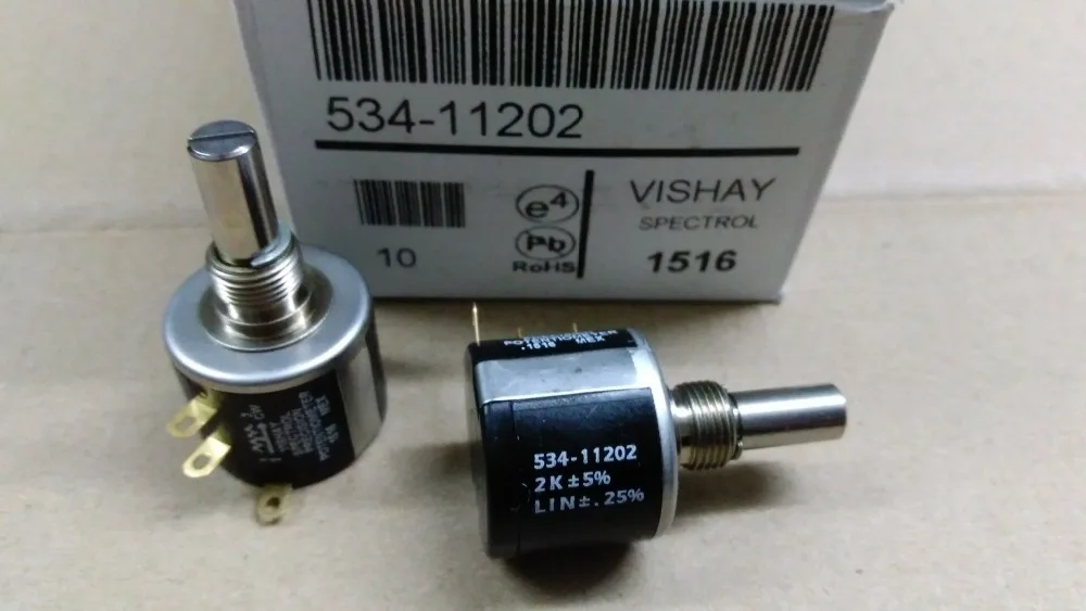 

British Vishay spectrol 534-1-1 precision multiturn potentiometer 1k 2k 5K 10k