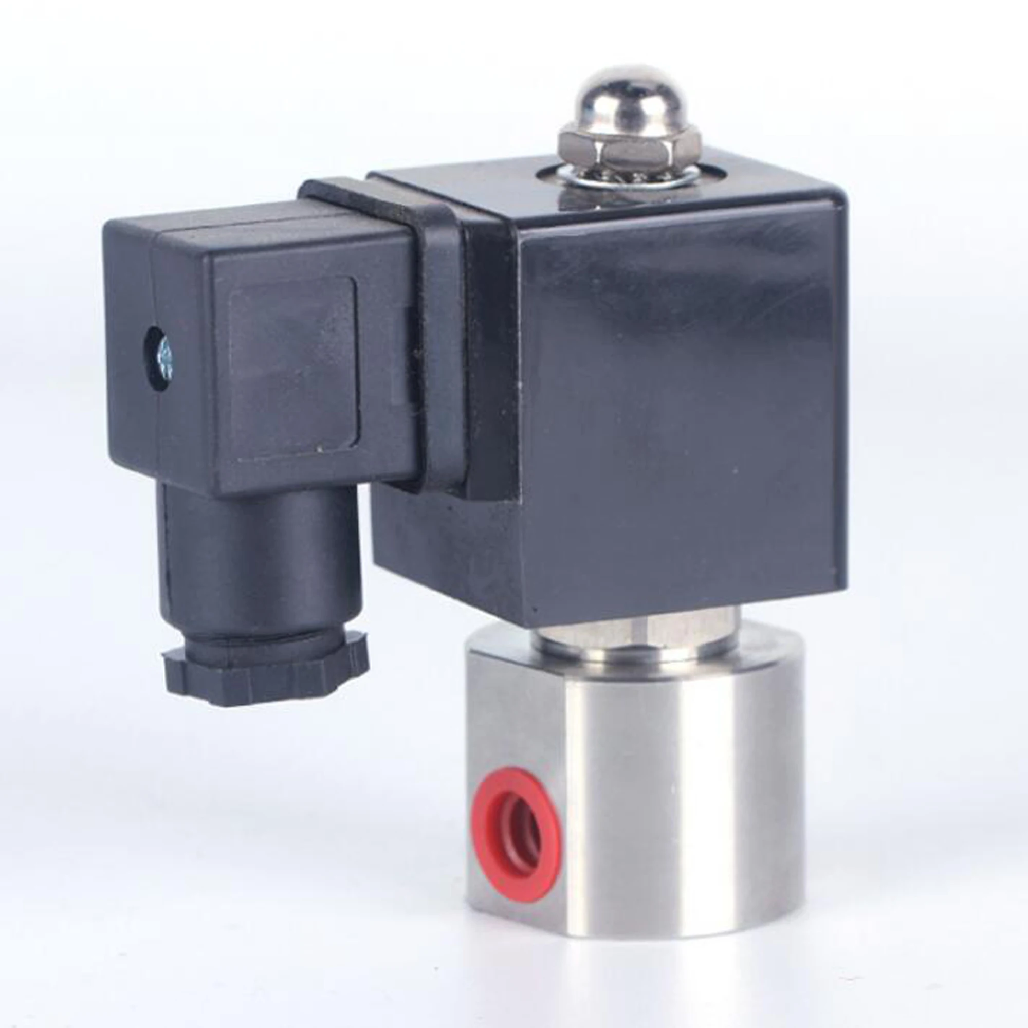 

DN08 normally closed high pressure gas solenoid valve, stainless steel corrosion resistant, G1/4" methanol burner special valves