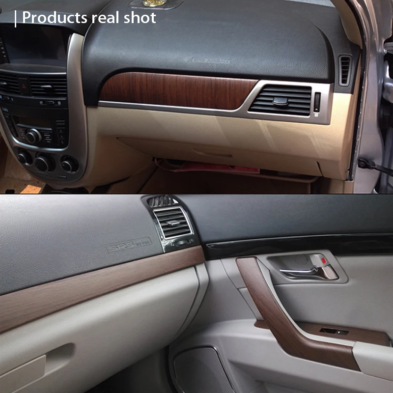 LENTAI Car Sticker Wood Grain Film Fiber Vinyl Wrap Auto Interior PVC Film For Mercedes Benz W203 W204 W211 Volvo S60 XC90 XC60