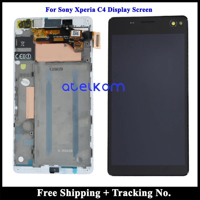 100% tested Grade AAA  5.5' For Sony Xperia C4 LCD Display For Sony Xperia C4 E5303 E5306 E5333 Screen Touch Digitizer Assembly