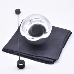 Zombie Ball With Foulard,Medium (Silver color ,Diamter 12cm) Floating Magic Tricks Magician Stage Gimmick Illusion Fun