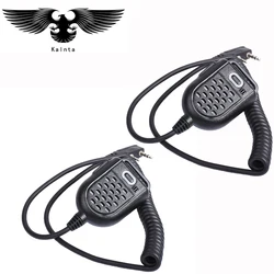 2pc  Mini PTT Speaker Mic per  BAOFENG UV-5R BF-888s Retevis H777 RT3 TYT PUXING QUSHENG microphone Ham Radio Walkie Talkie