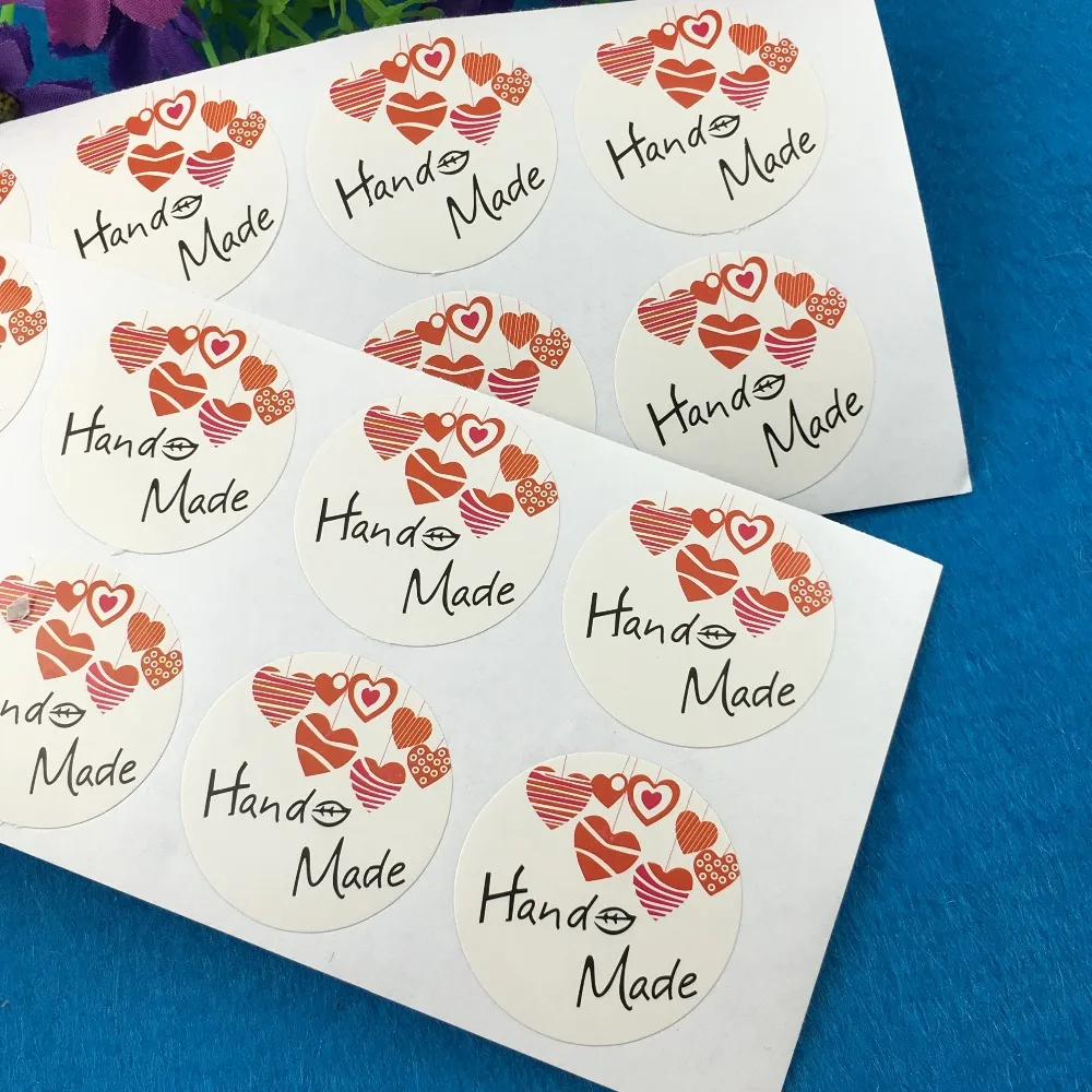 5000Pcs/Lot Paper Labels Sealing Stickers Packaging For Jewelry Box Gift Labels Handmade Loving Wedding Party Sticker Labels