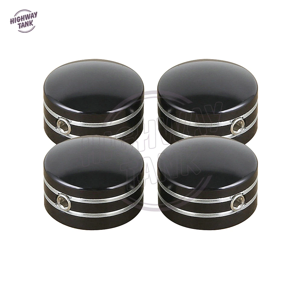 4 Pcs Black Motorcycle Head Bolt Covers case for Harley Sportster XL883 XL1200 Twin Cam Big Twin 1340 Evo