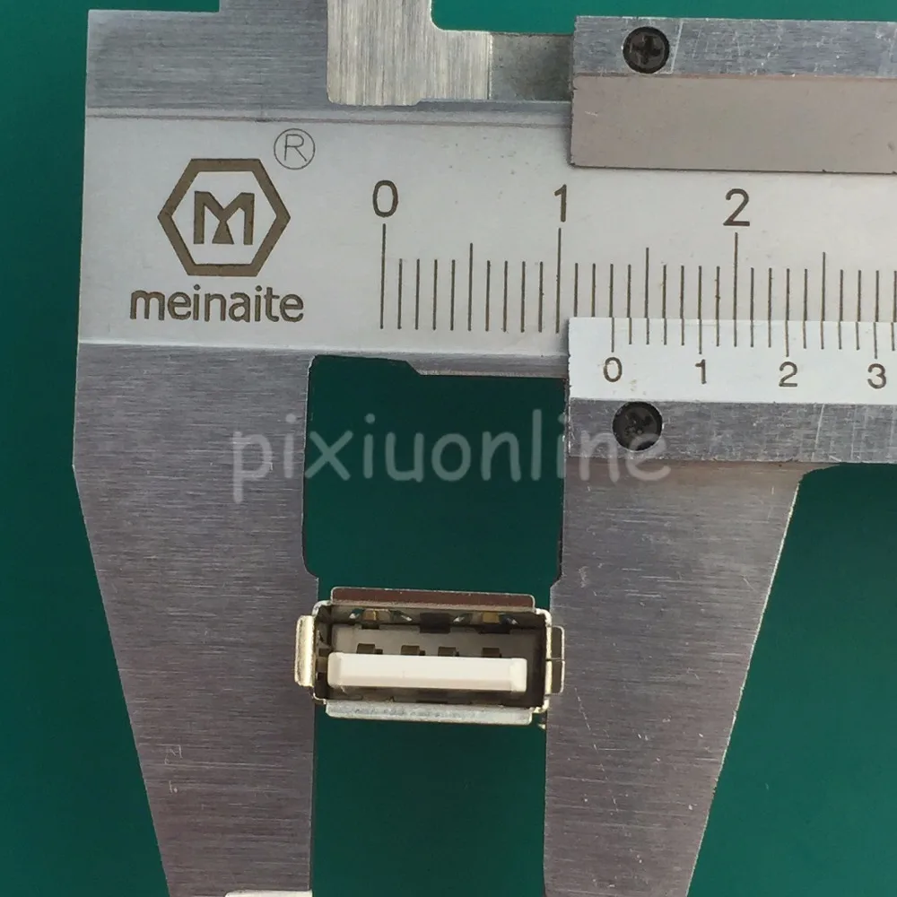 5pcs G58Y USB 2.0 4Pin A Type Female Socket Connector Side Pin Data Transmission Charging