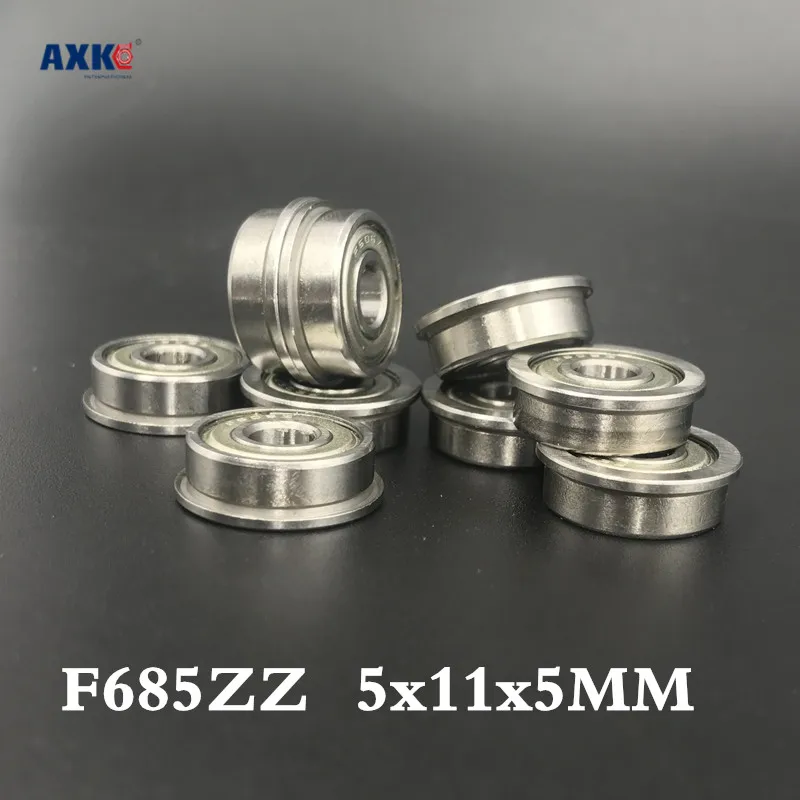 

2023 AXK Special Offer New Steel Rodamientos Ball Bearing F685zz Abec-1 (10pcs) 5x11x5mm Flanged Bearings