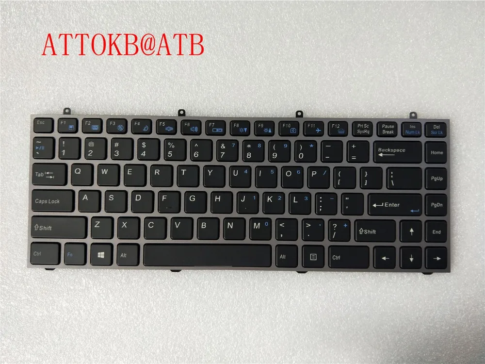 Новинка для ноутбука Clevo W230 W230SS W230ST W230SD США/BR Клавиатура с подсветкой с рамкой MP-13C23USJ430 6-80-W2300-012-1