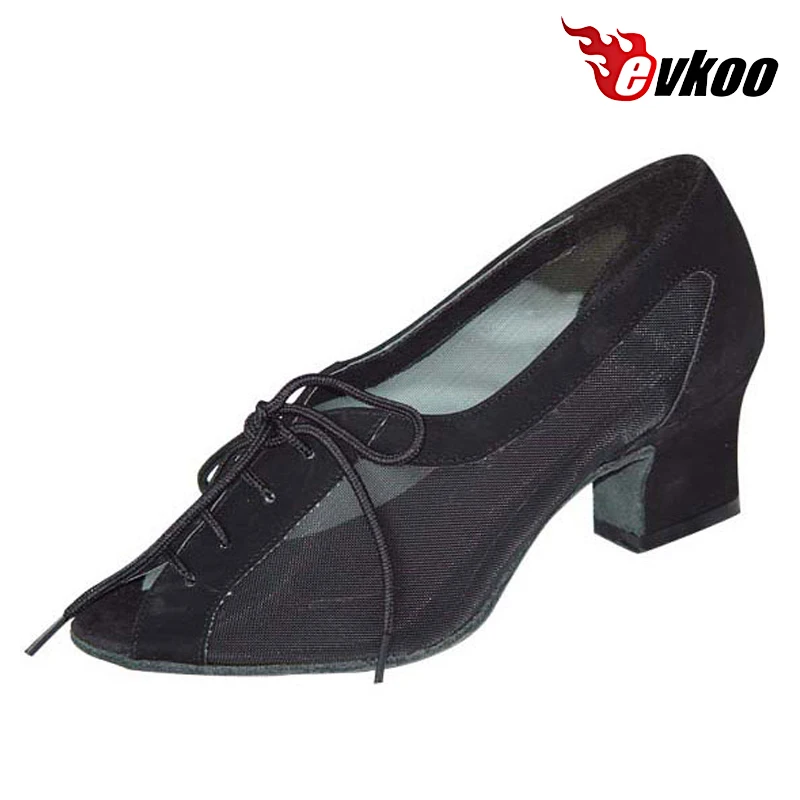 Evkoodance-Chaussures de danse à talons de 5/6/7cm pour femme, en maille, respirantes, pour salle de Rh, fête, OEM