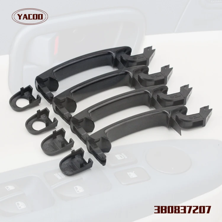 FREESHIPPING 4PCS  FR=FL RR=RL  OUTSIDE DOOR HANDLE FOR  VW BORA 1999-2010 3B0837207