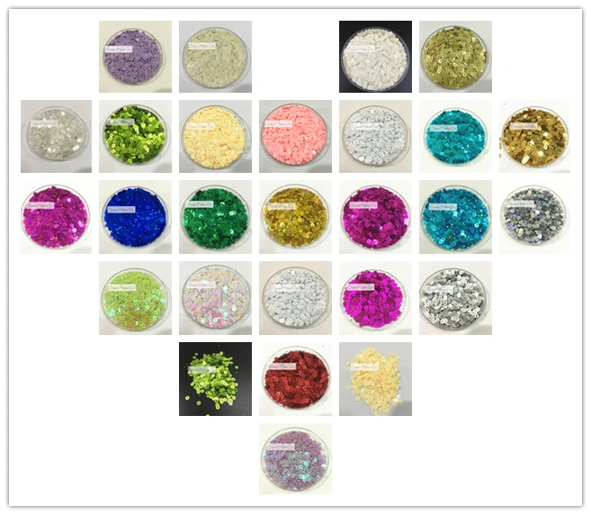 10000pcs(50g) 4mm Flat Loose Sequins Paillette Sewing For Crafts Scrapbooking confetti decoration for sewing garment etc.