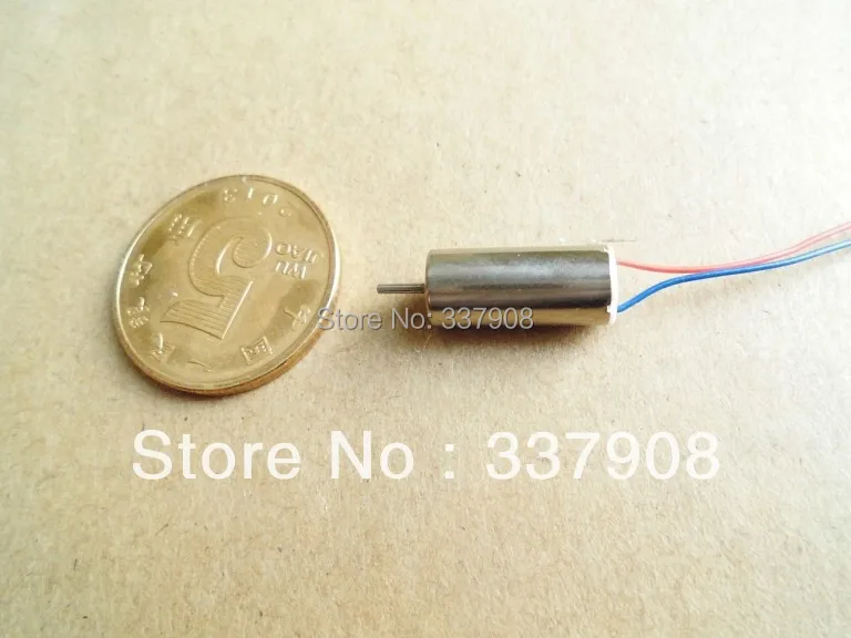 10pcs 6*14mm Weili V911 High Magnetic Coreless Motor 4.2V/0.12A/46500RPM For Remote Control Aircraft/Quadcopters Tail Motor