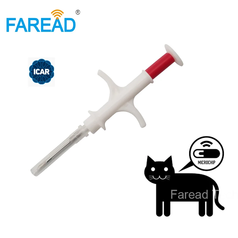 Faread 1.25x7 1.4x8 2.12x12mm FDX-B RFID Chip Vet Pet ID painless Implant Animal Microchip for buffalo Fish Horse dog cat