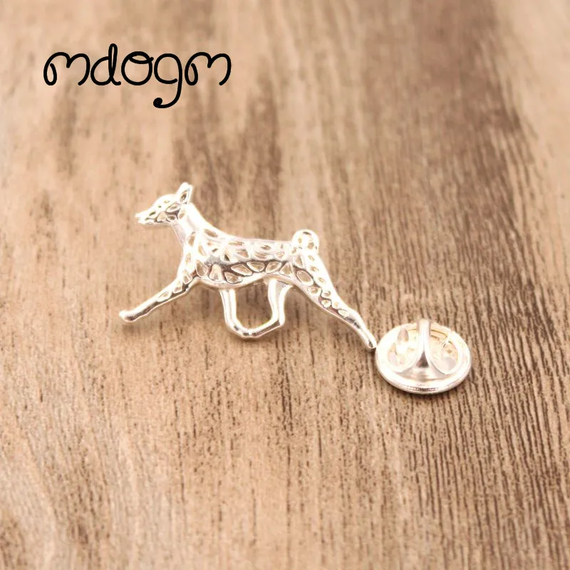 Mdogm Basenji Brooches And Pins  Suit Cute Jewelry Funny Metal Small Father Shirt Collar Badges Gift For Male Men B100