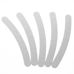 5Pcs 180/240 Double Sided Lime A Ongle Lixa De Unha Emery Board Nail Buffer Block Good Promotional Manicure Curved Nail File