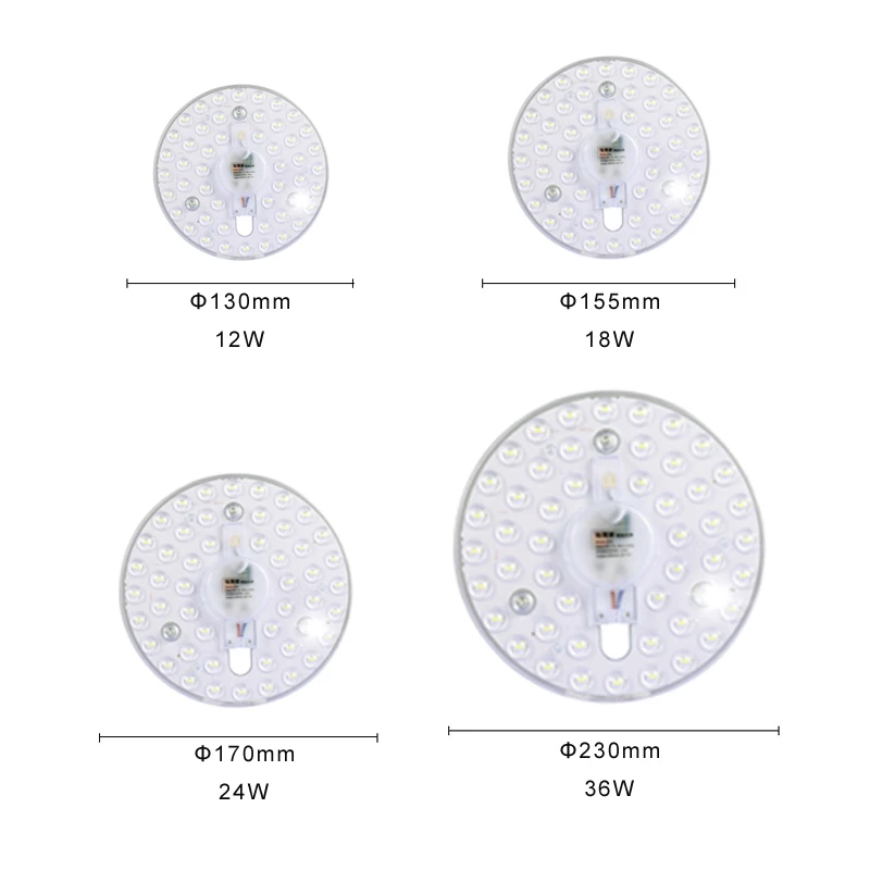 LED Module Ceiling Lamps Spare Parts AC110/220V Lighting Fixture Replace Ceiling Lights Instead of Fluorescent Tube Round Square