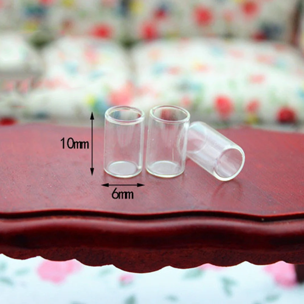 3Pcs 1/12 Dollhouse Miniature Accessories Mini Glass Simulation Cup Model Toy for Doll House Decoration