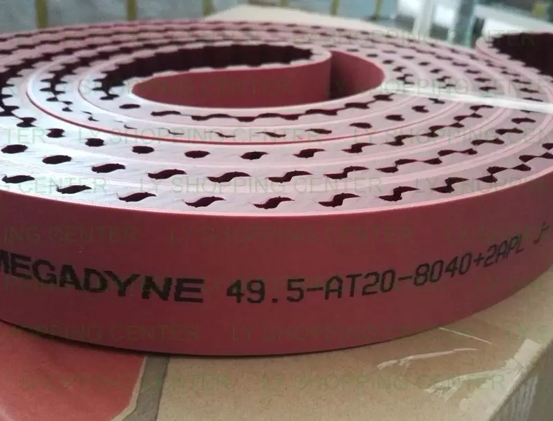 Origina PU Timing belt 49.5-AT20-8040+2APL for Golive Glass Double edging Machine,Polyurethane synchronous,Transmission belt