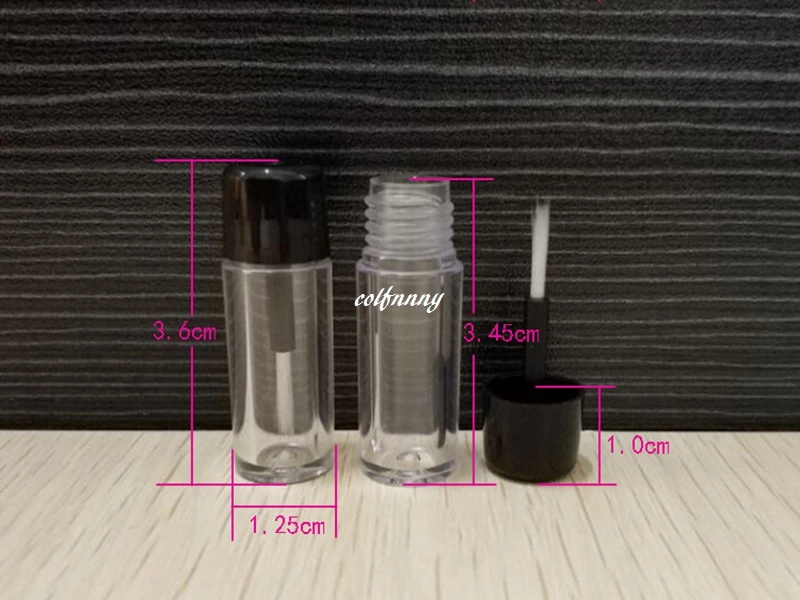 

10000pcs/lot 1.8ML Empty Essential Oil Bottle With Brush Cap plastic Nail Polish Bottle sample container