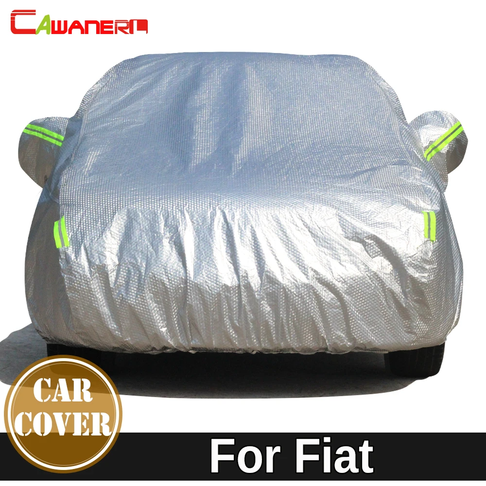 Cawanerl Thicken Car Cover Waterproof Sun Shade Snow Rain Protect Cotton Cover For Fiat Perla Palio Weekend Siena 500 Albea Idea