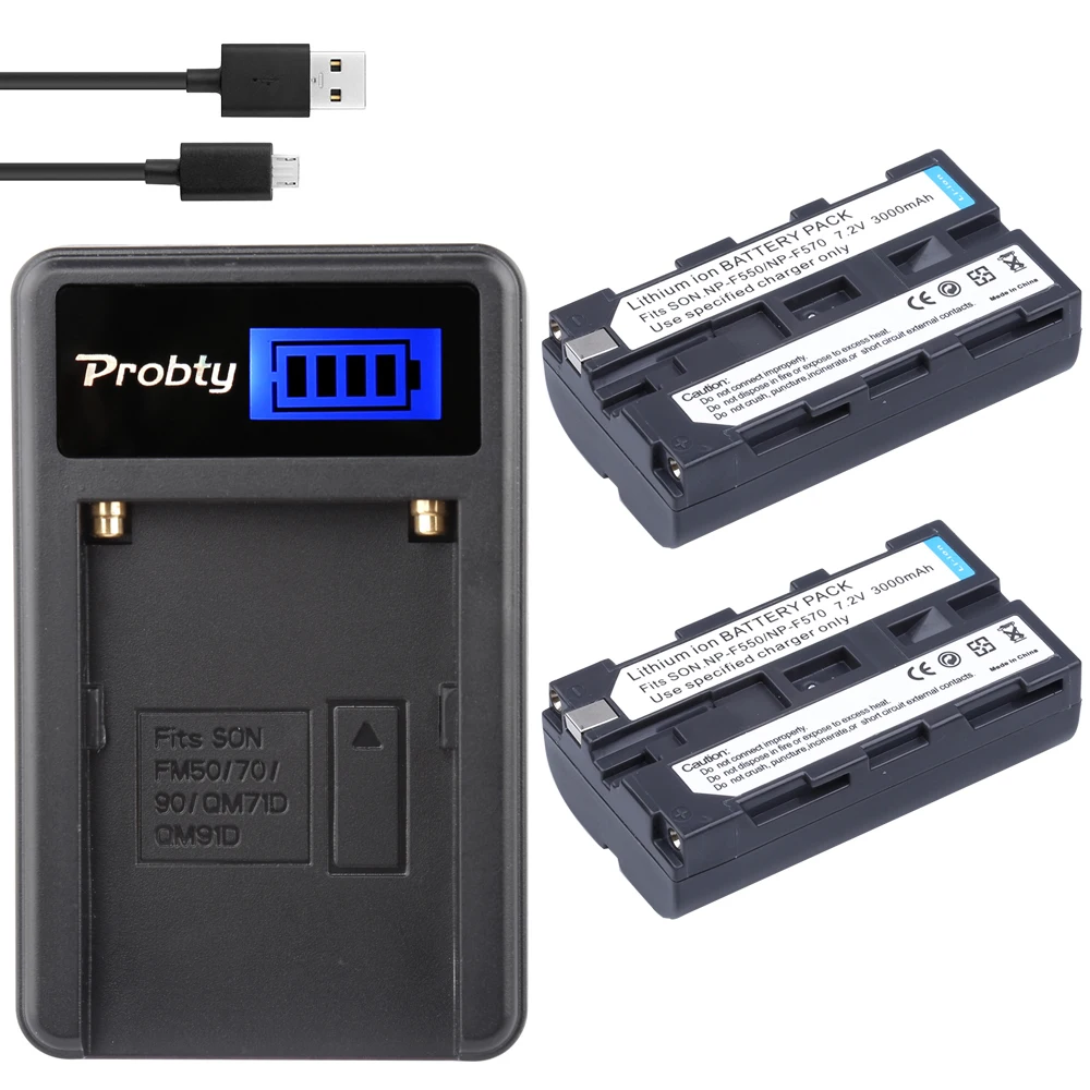 

NP F550 570 NP-F550 аккумуляторы + зарядное устройство Micro USB для Sony handycameras, Neewer Nanguang CN-160,CN-216 LED