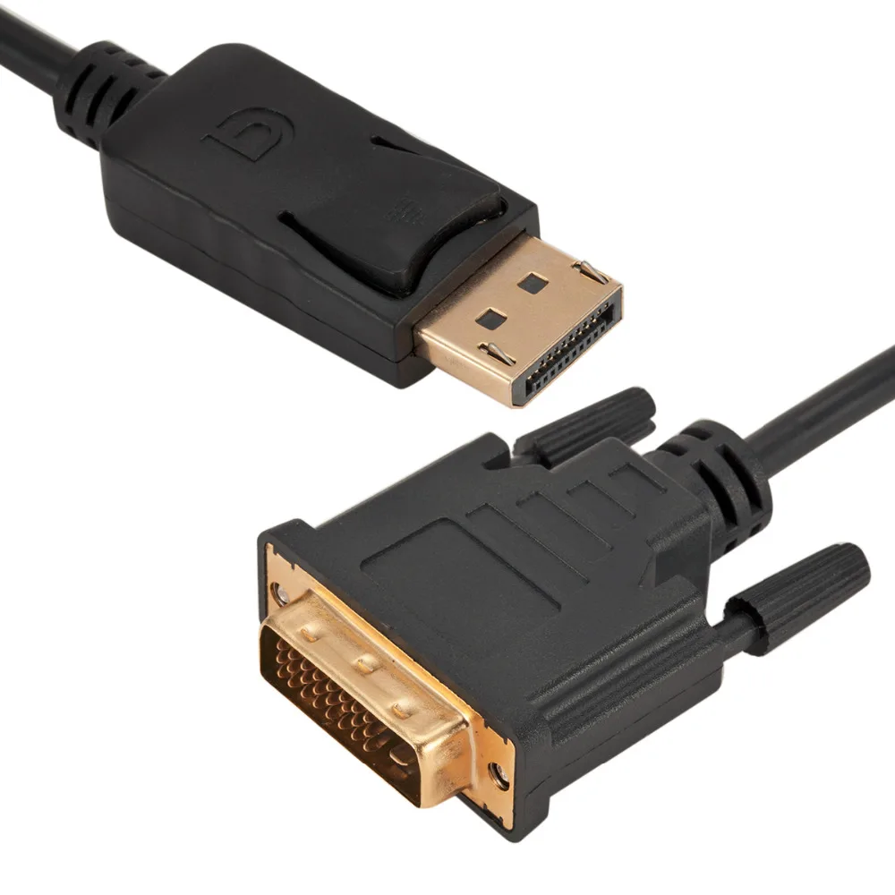 1.8M DP do DVI konwerter przewód DisplayPort męski na DVI-D 24 + 1Pin mężczyzna Monitor przejściówka do wyświetlacza kabel wysokiej jakości