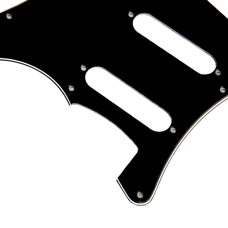 3 Ply Electric Guitar Pickguard Black Scratch Plate For . Stratocaster Guard board  Black