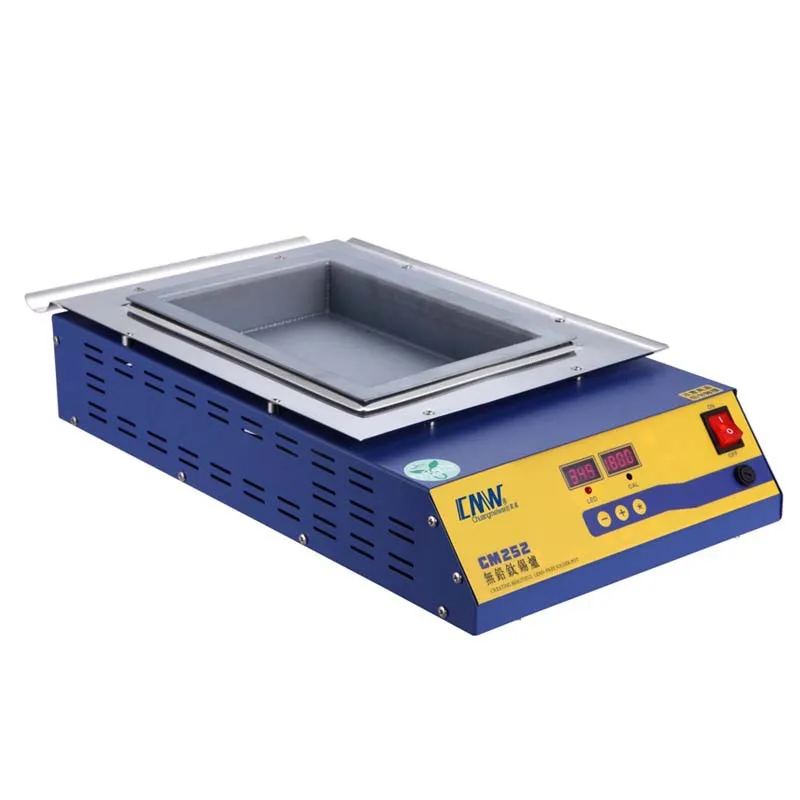 

Square High Temperature 600℃ Lead Free Soldering Pot CM-252 1800W Titanium Solder Furnace 220V 110V Tin Melting Pot Digital
