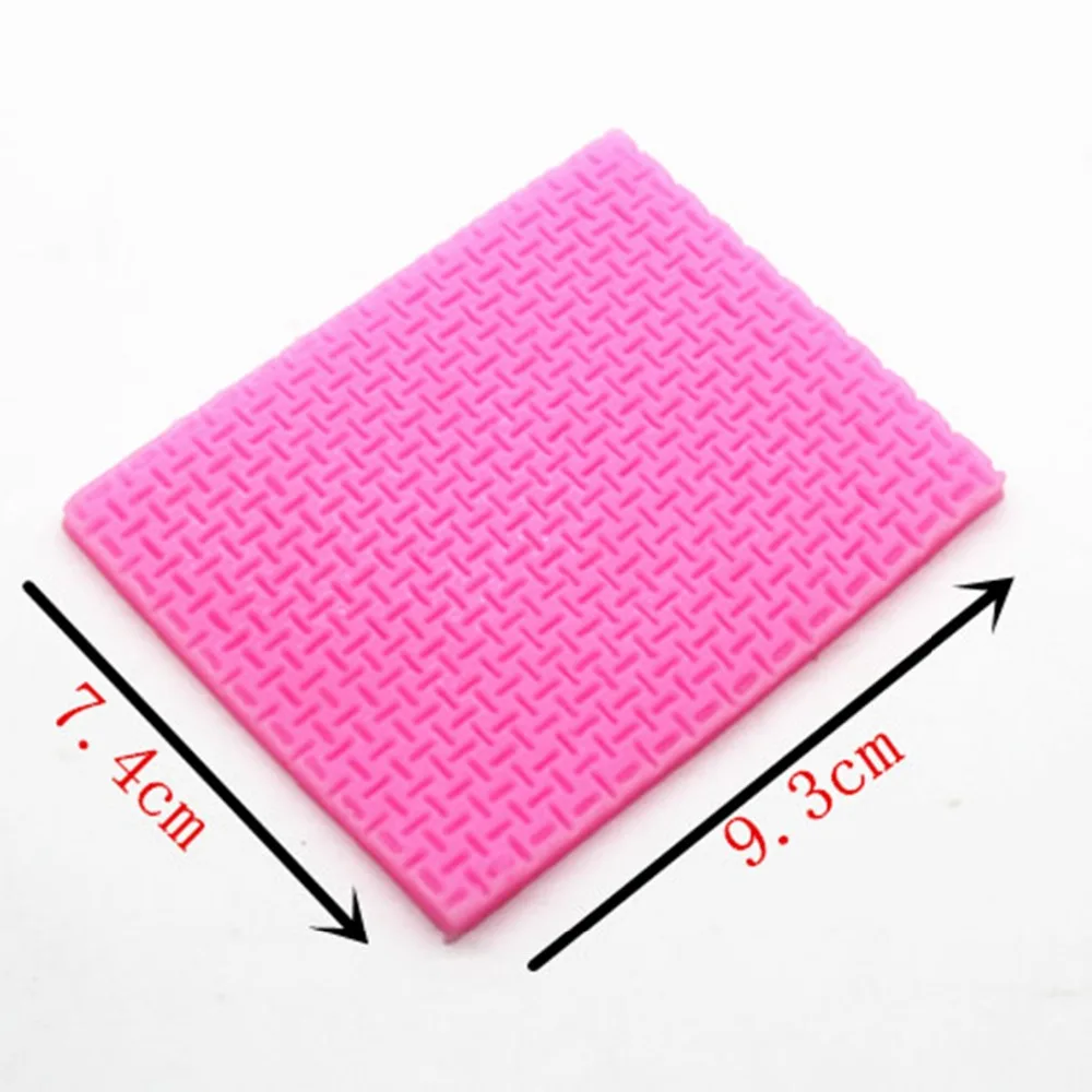 P303 double sugar silicone impression super light soft clay TaoCai clay mold manual biscuits small grid woven texture pad