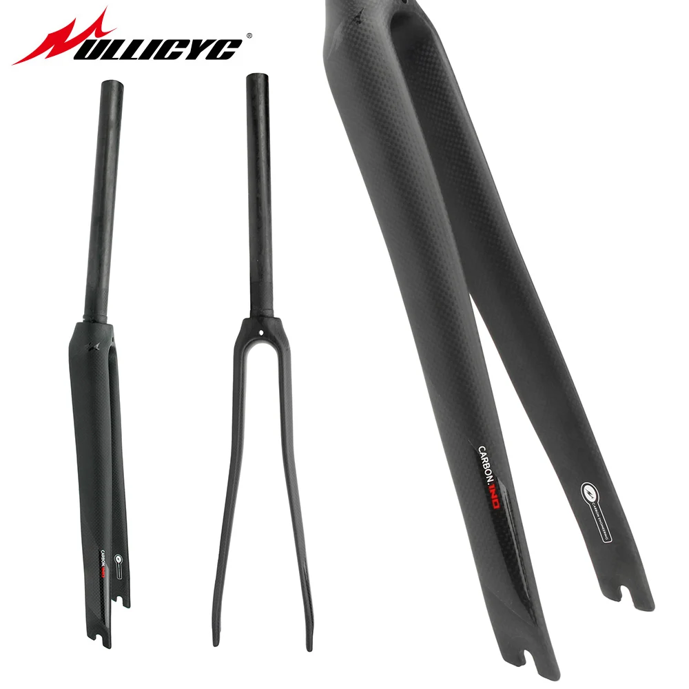 

Ullicyc 700C Road Bicycle 3K Full Carbon Fibre Fork Cycling Bicycle Parts Bicycle Fork Matte 360g Free Shipping QC690