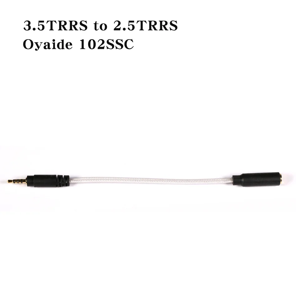 Venture Electronics VE Adapter Cables Oyaide 102SSC  2.5TRRS, 3.5TRRS,3.5SE