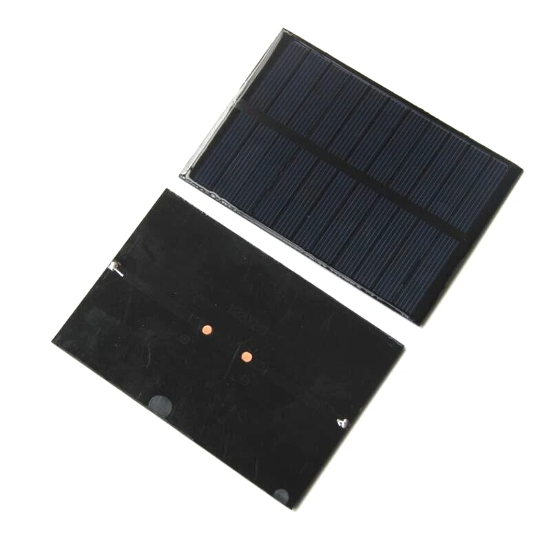 1.8W 5.5V Polykristallijne Zonnepaneel Mobiele Module Solar Charger Voor 3.7 V-5 V Batterij Systeem licht 123X83mm 5 STKS/PARTIJ