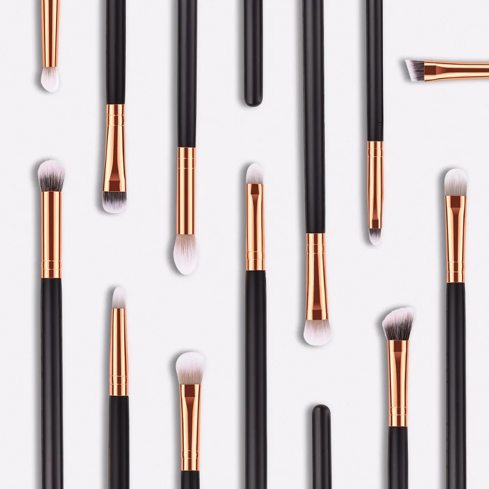 

Eyeshadow Brushes Set 12pcs Makeup Brushes for Eye Eyeliner Lip Blending Cosmetics Soft Synthetic Hair Pencial Brushes Kit