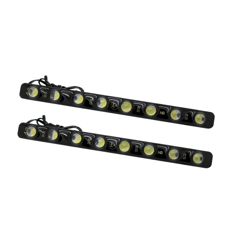 2Pcs/Set 100% Waterproof Car Universal 8 LED 6W Daytime Running Light DRL Fog Warning Decorative Lamp Super Bright